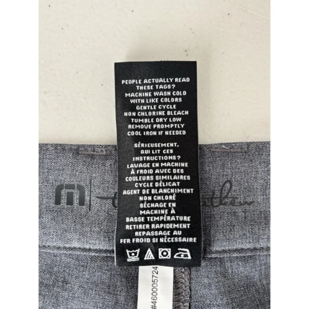 Travis Mathew Mens Golf Pants 34x32‎ Performance Heathered Gray Chino Stretch - Picture 9 of 13
